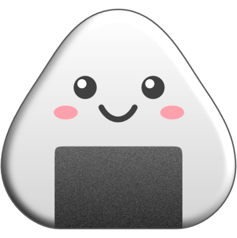 Onigiri Happy Emoji